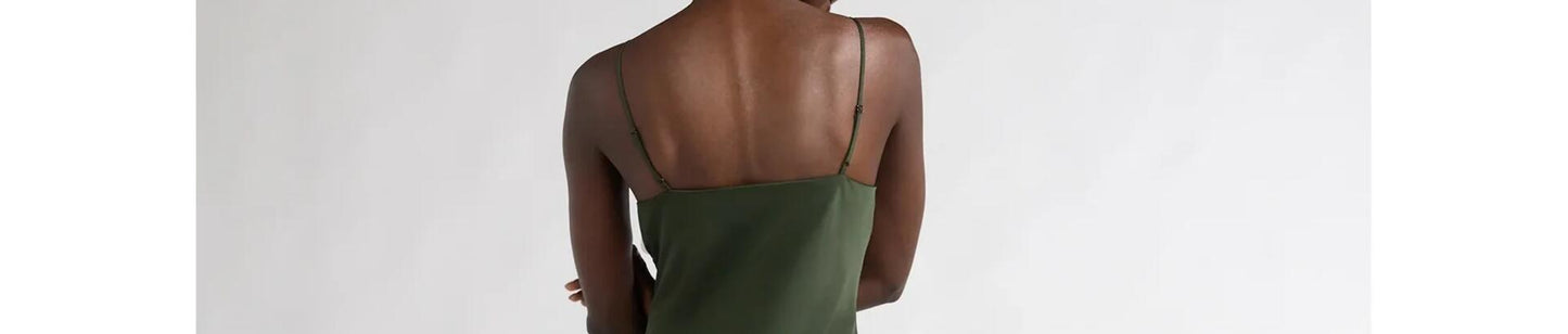 Scoop Womens Asymmetrical Bias Satin Slip Dress Kombu Green Size XL (16-18)