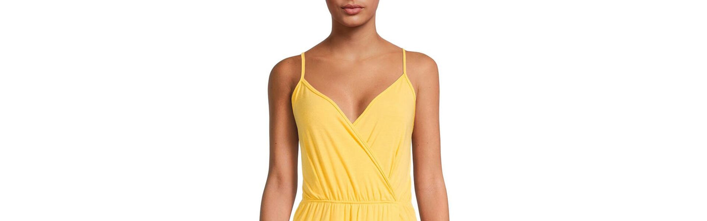 Nine.Eight Womens Wrap Maxi Dress Yellow Gold Size S