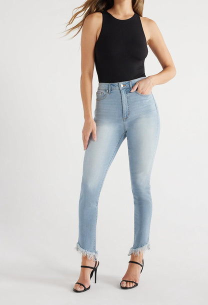 Sofia Jeans Womens Rosa Skinny High Rise Cha Cha Ankle Jeans Medium Wash Size 8