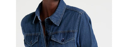 Free Assembly Womens Utility Jumpsuit 27” Inseam Dark Medium Blue Size XS