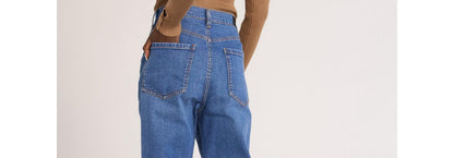 Scoop Womens Stovepipe High Rise Straight Leg Jeans Medium Wash Size 2