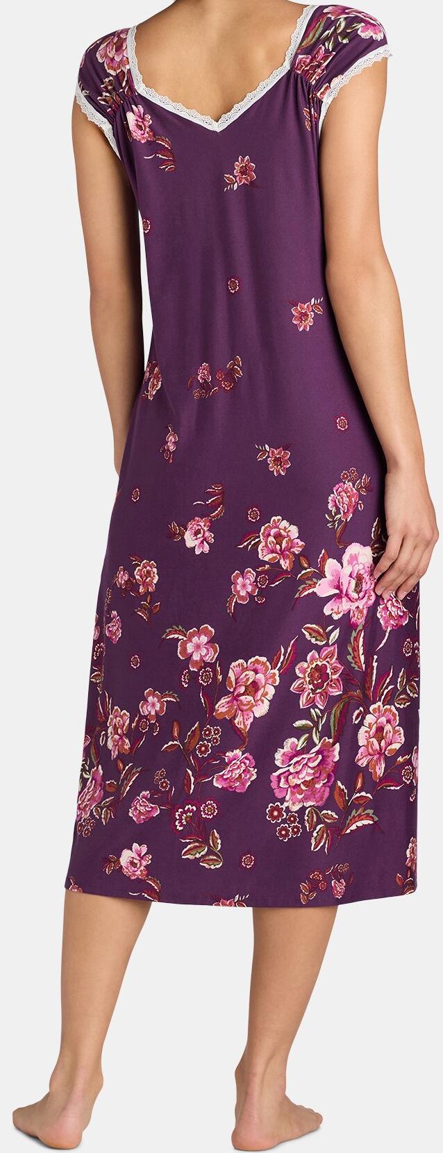 The Pioneer Woman Womens Floral Plum Relaxed Pullover Size 2X (18W-20W)