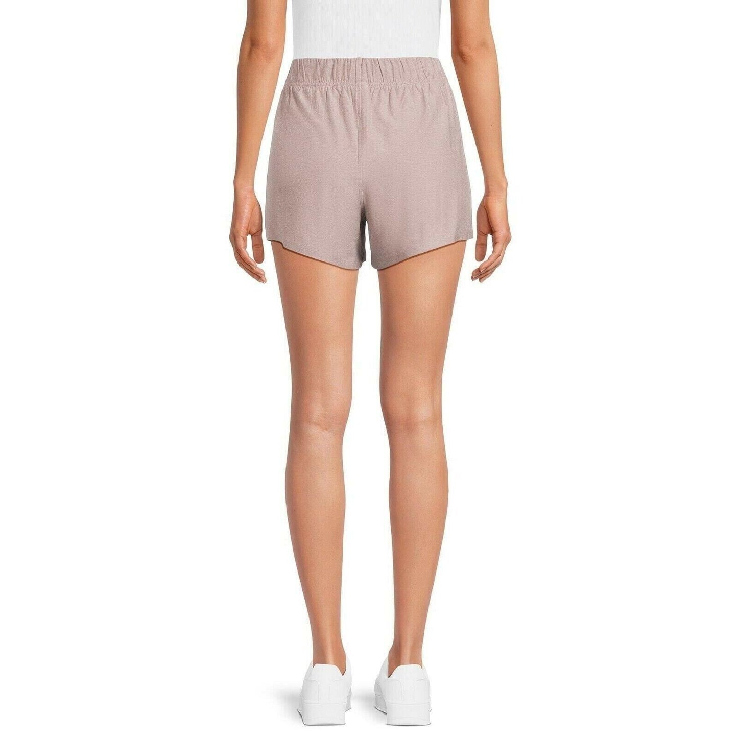 Athletic Works Womens ButterCore Shorts Soft Gym Pull-On Cream Heather Size S