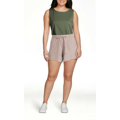 Athletic Works Womens ButterCore Shorts Soft Gym Pull-On Cream Heather Size S