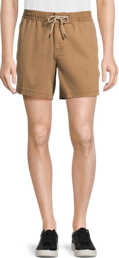 George Mens Twill Pull on Shorts Drawstring Waist 8 Inseam Brown Pecan Size L