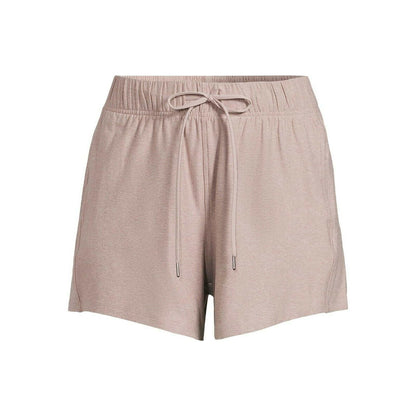 Athletic Works Womens ButterCore Shorts Soft Gym Pull-On Cream Heather Size S