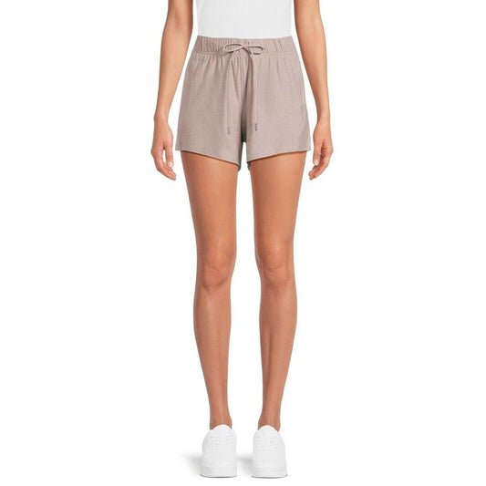Athletic Works Womens ButterCore Shorts Soft Gym Pull-On Cream Heather Size S