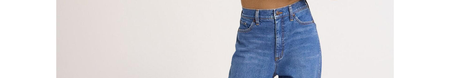 Scoop Womens Stovepipe High Rise Straight Leg Jeans Medium Wash Size 12