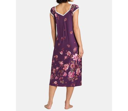 The Pioneer Woman Womens Floral Plum Relaxed Pullover Size 2X (18W-20W)