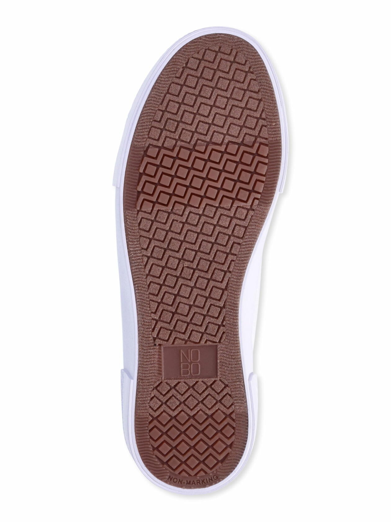 No Boundaries Womens Platform Lace Up Hi Top Sneakers Cotton Canvas White Sz 8.5