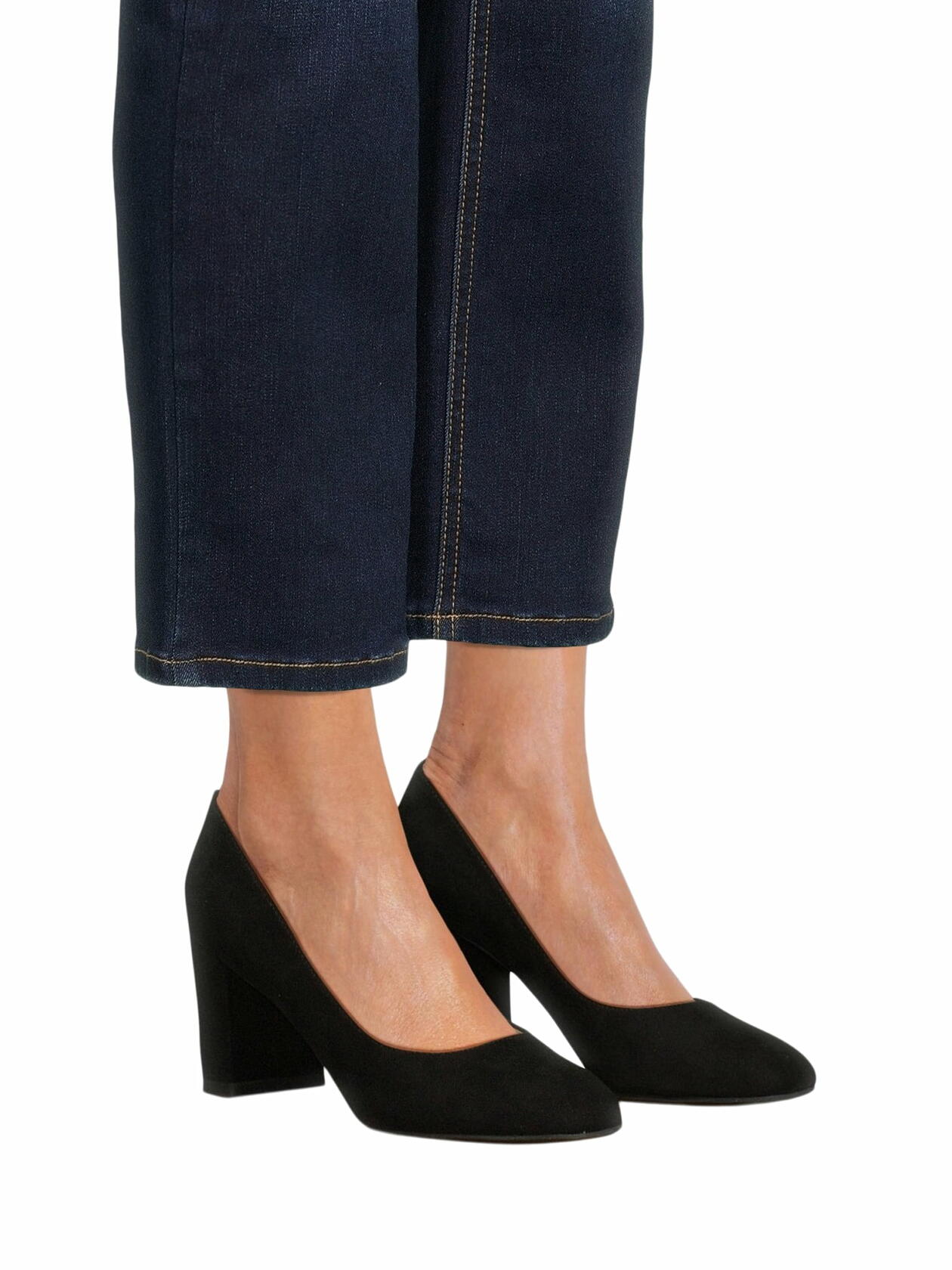 Time and Tru Womens Closed Toe Pump Dress Heels Black Size 10