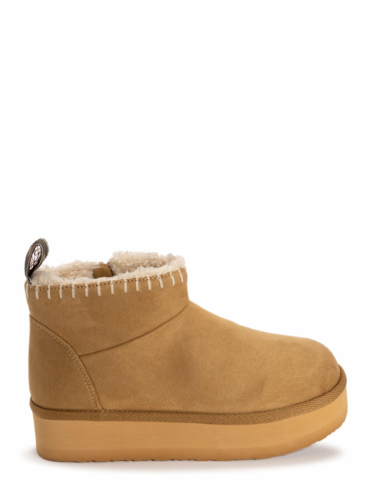 MUK LUKS Women's Augie Mini Side-Zip Cozy Booties Camel  Size 11