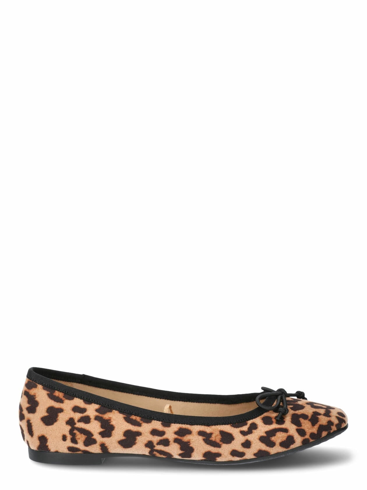 Time and Tru Womens String Bow Ballet Flats Leopard Size 10