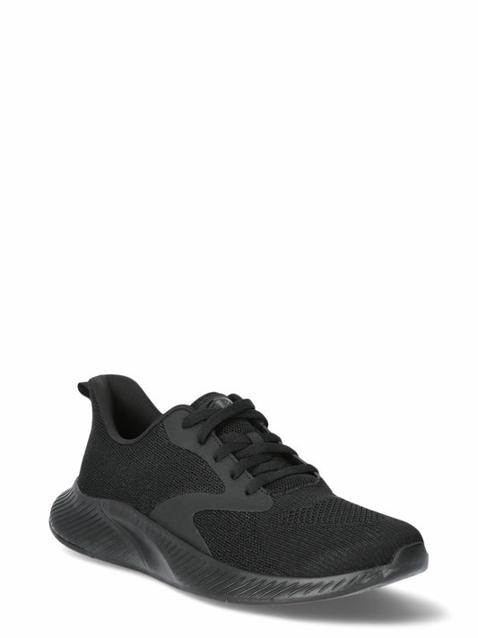 Athletic Works Mens Core Jogger Sneakers Slip On Athletic Triple Black Size 11W