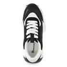 No Boundaries Womens Retro Sneakers Memory Foam Lace-Up Black and White Size 9.5