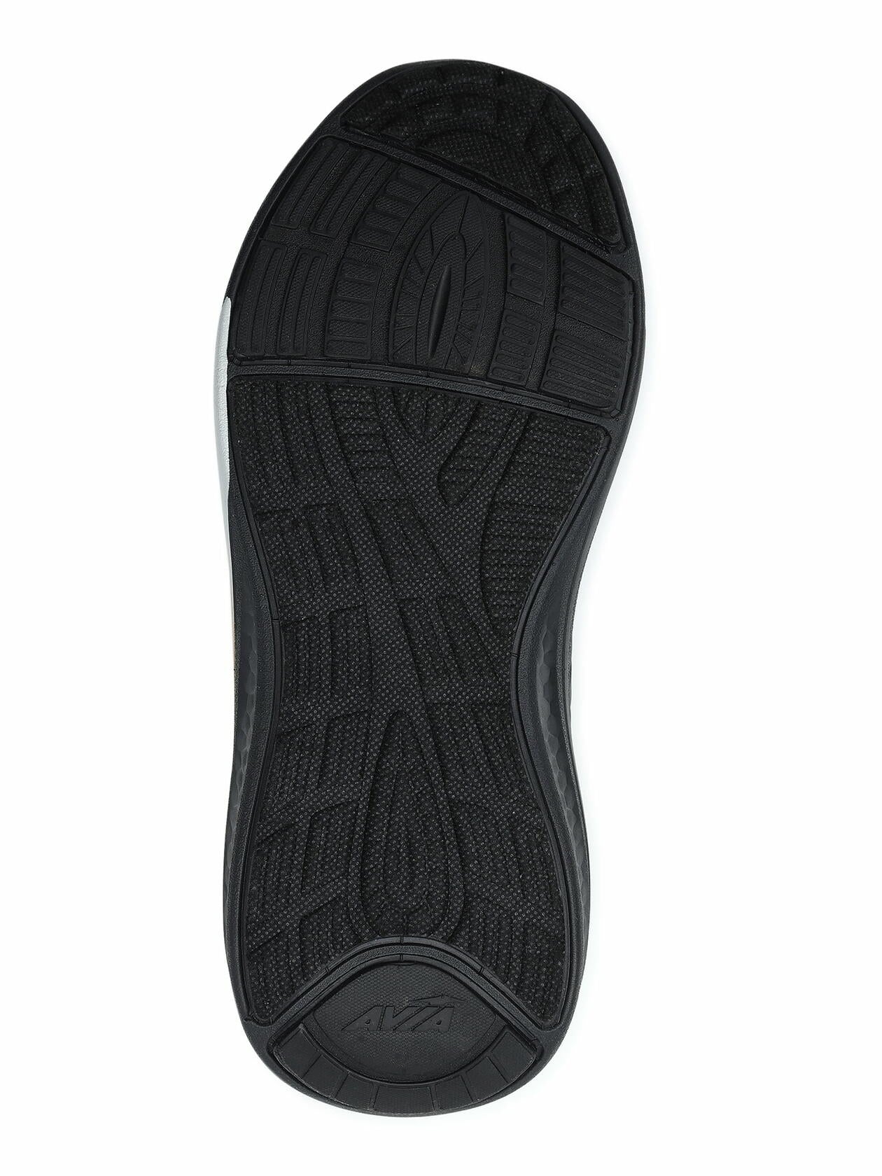 Avia Womens Caged Knit Sneakers Black Size 9