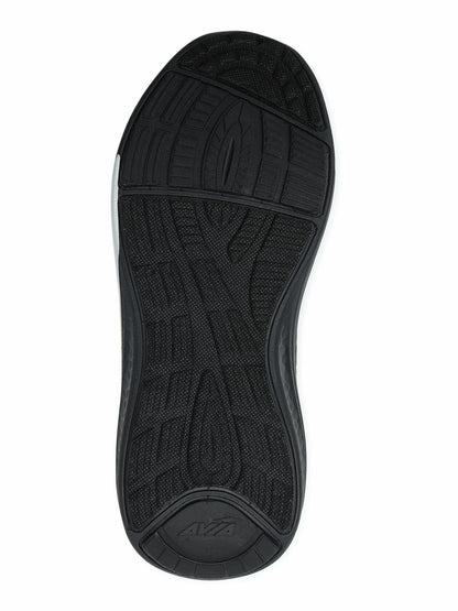 Avia Womens Caged Knit Sneakers Black Size 9