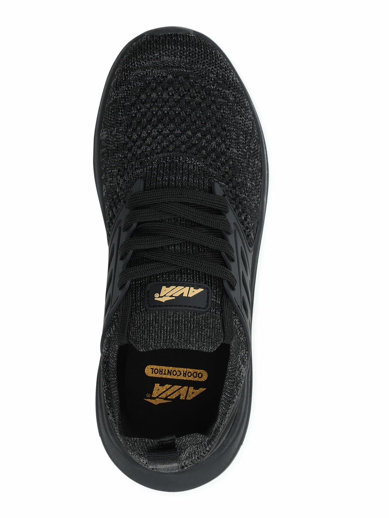 Avia Womens Caged Knit Sneakers Black Size 9