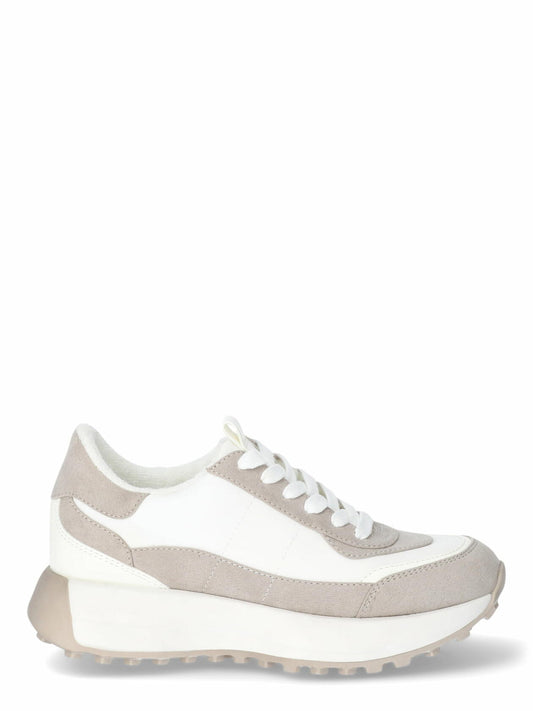 No Boundaries Women s Retro-Inspired Sneakers Cream Size 8