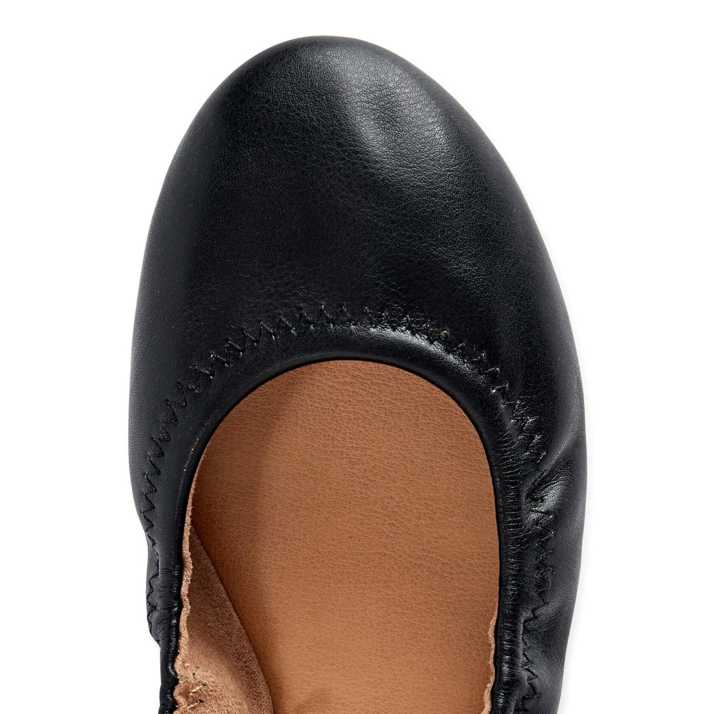 Time and Tru Womens Scrunch Ballet Flats Black Size 9.5M