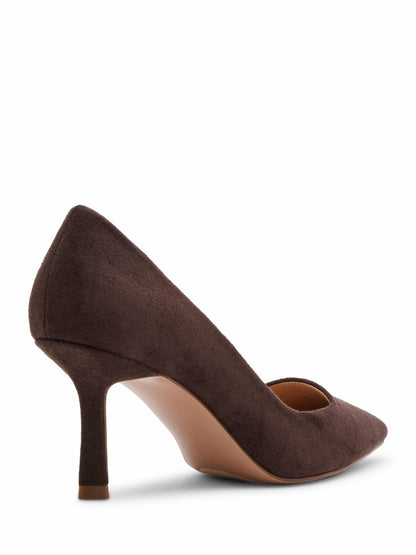 Madden Girl Womens Grove Pump Dark Brown Fabric Size 6.5