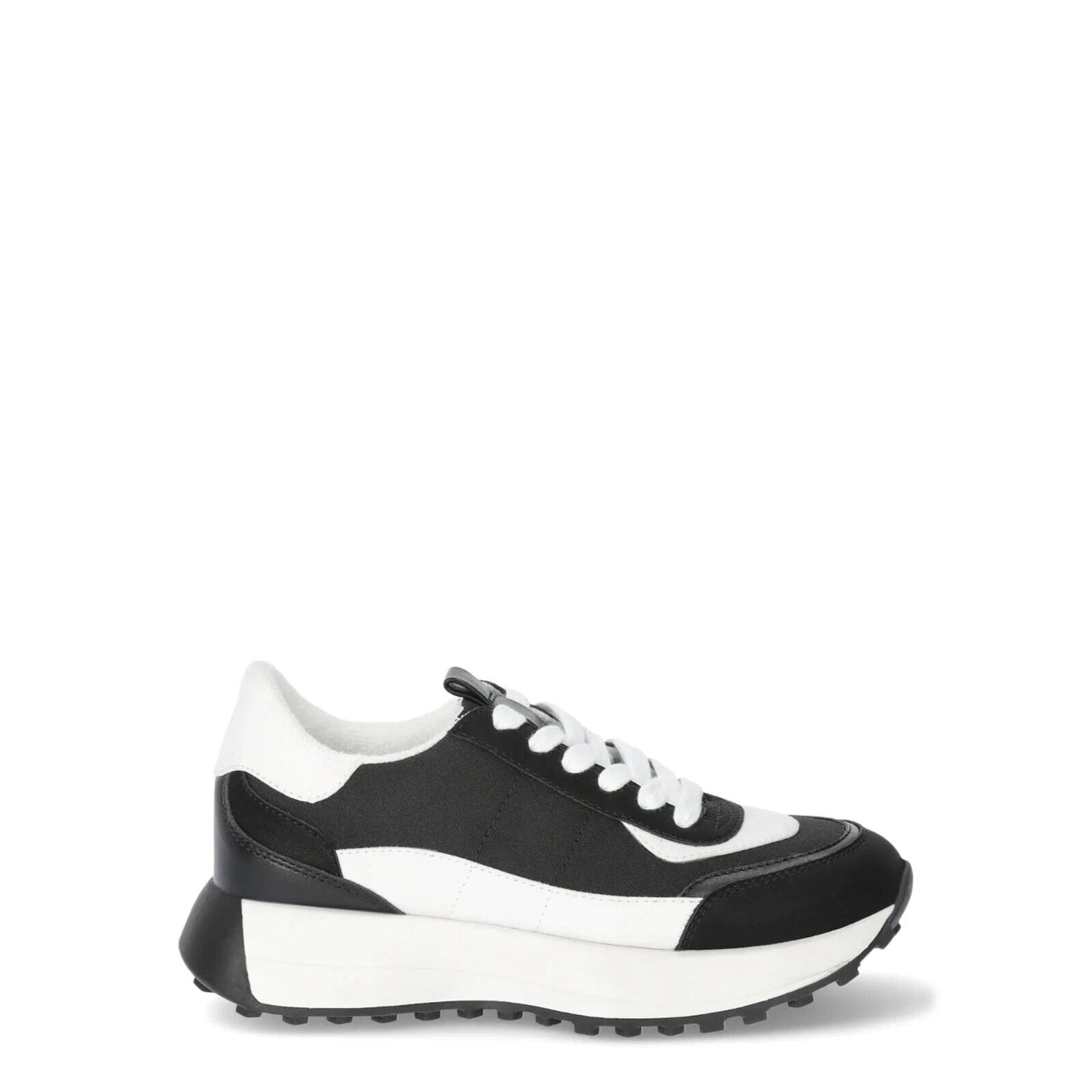 No Boundaries Womens Retro Sneakers Memory Foam Lace-Up Black and White Size 9.5