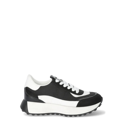 No Boundaries Womens Retro Sneakers Memory Foam Lace-Up Black and White Size 9.5