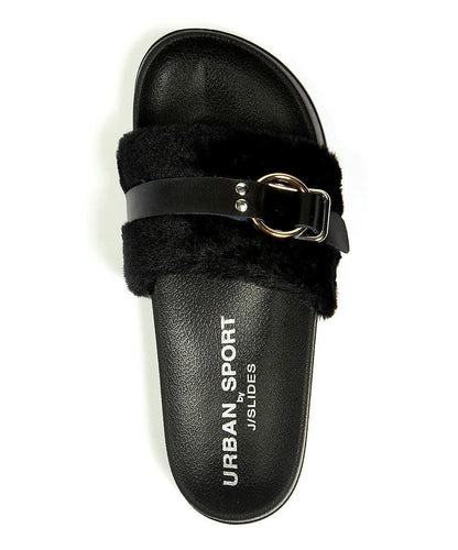 Urban Sport by J/Slides Womens Sandals Buckle up Slide