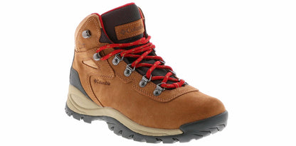 Columbia Womens Newton Ridge Waterproof Hiking Boots Elk/Mountain Red Size 7.5