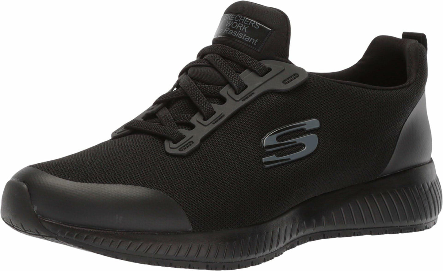 Skechers Womens Squad Sr Food Service Shoe Black Size 9W
