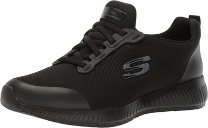 Skechers Womens Squad Sr Food Service Shoe Black Size 9W
