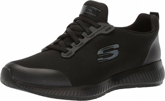 Skechers Womens Squad Sr Food Service Shoe Black Size 9W