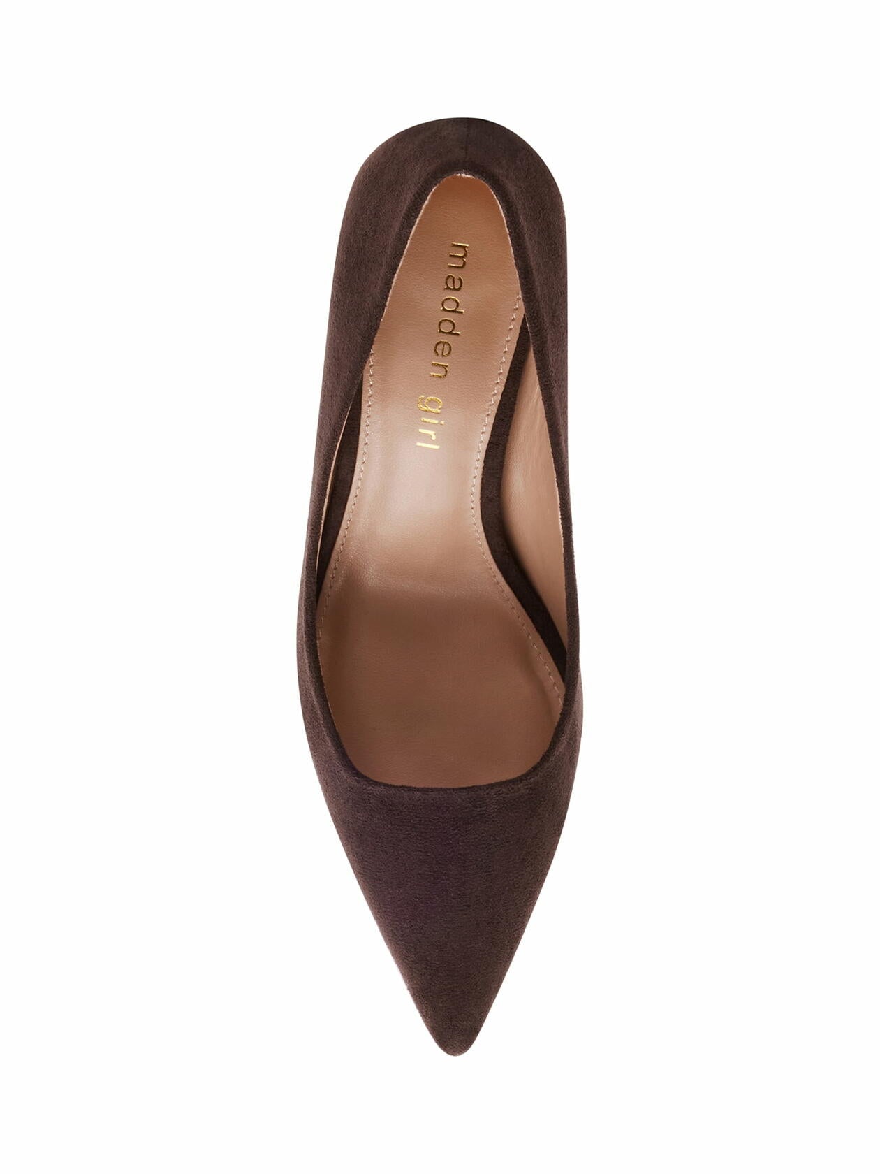 Madden Girl Womens Grove Pump Dark Brown Fabric Size 6.5