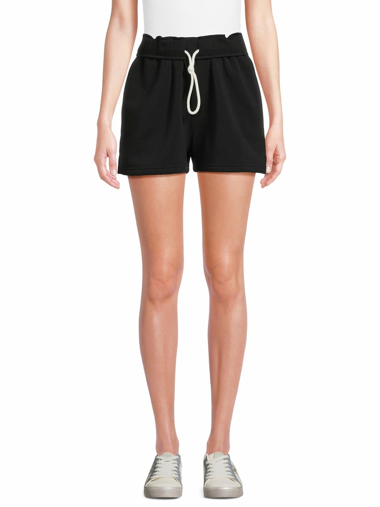 No Boundaries Polyester Womens Fleece Short Black Soot Size XS