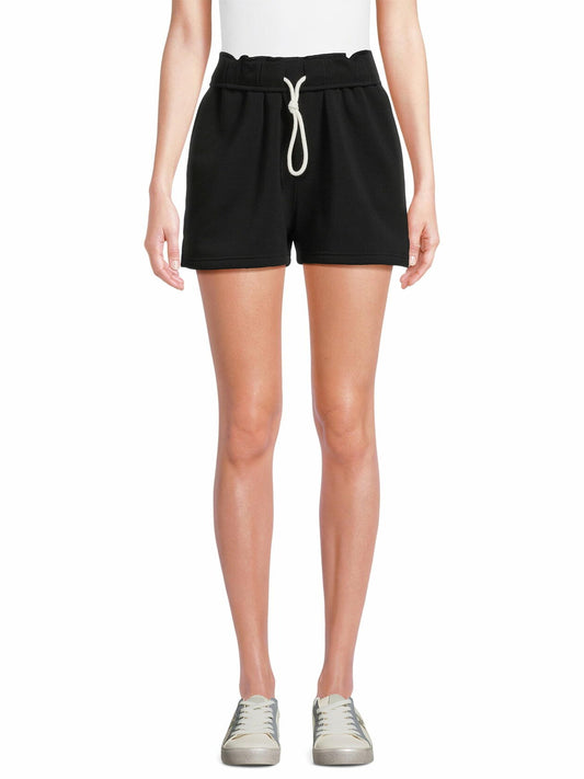 No Boundaries Polyester Womens Fleece Short Black Soot Size XS