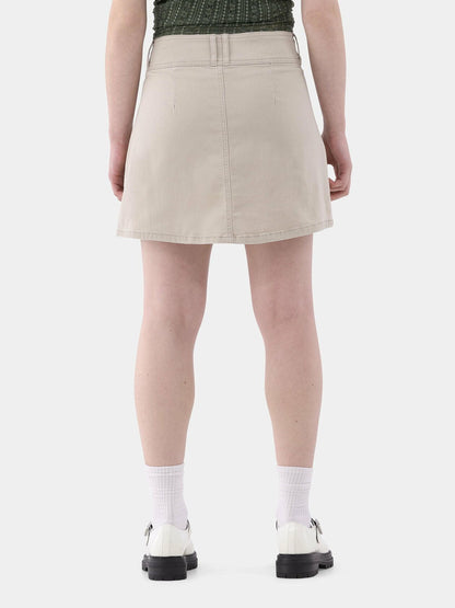 No Boundaries Mid Rise Button Skirt Womens  Khaki Size M