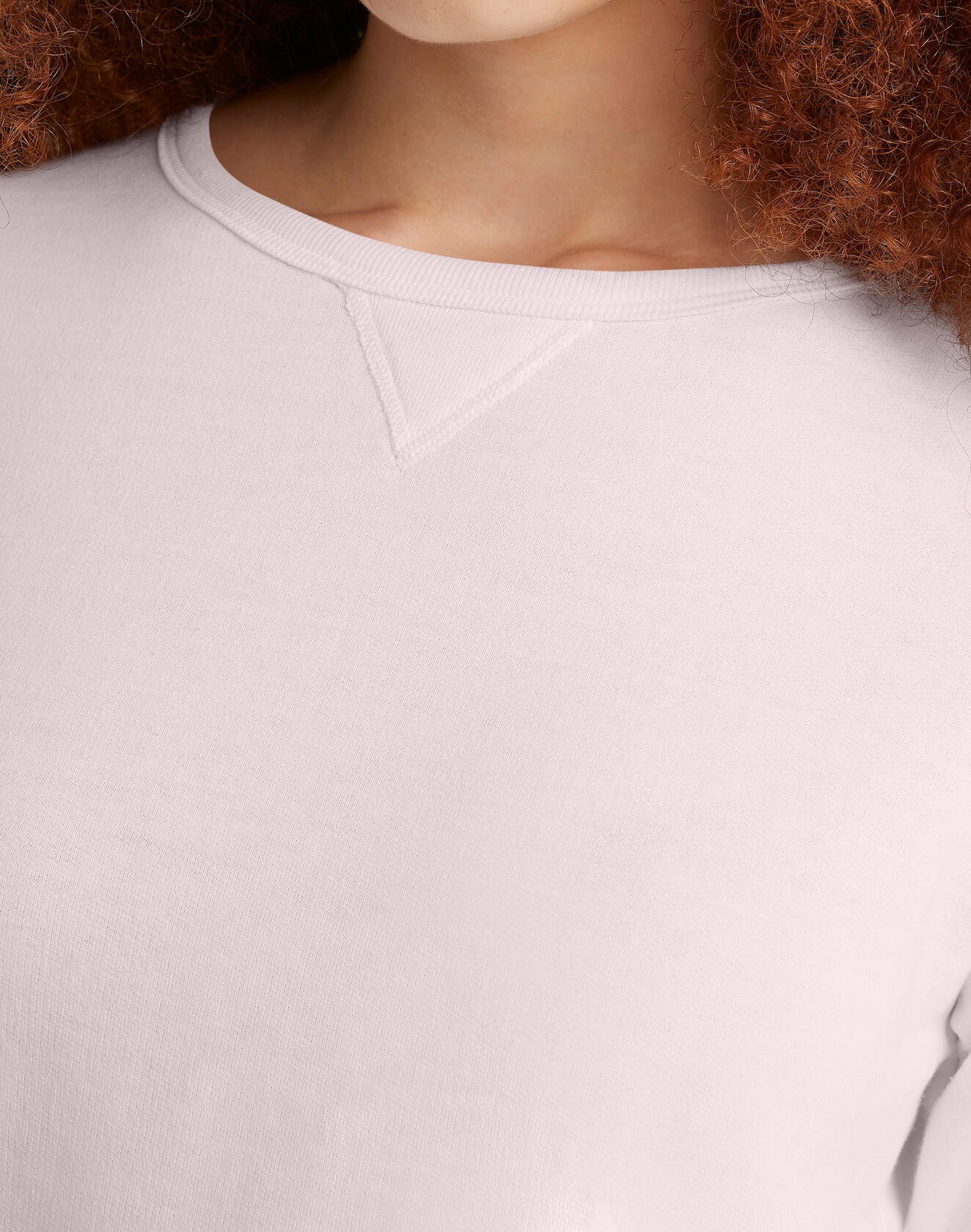 Hanes EcoSmart Womens Fleece Sweatshirt V-Notch