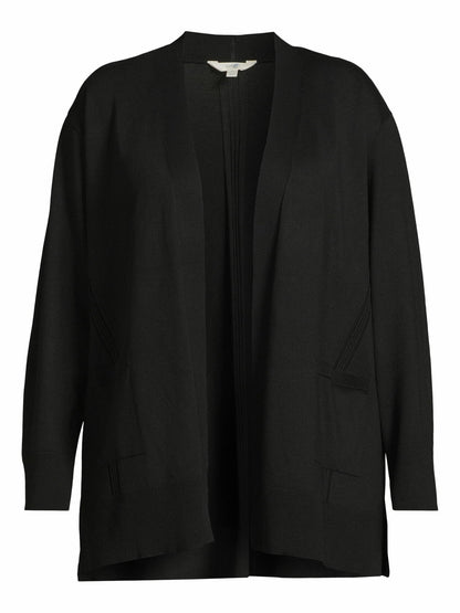 Terra & Sky Womens Fine Gauge Cardigan Lightweight Size 1X