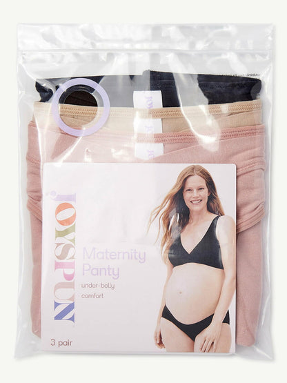 Joyspun Womens Maternity Under the Belly Underwear  3-Pack Size L