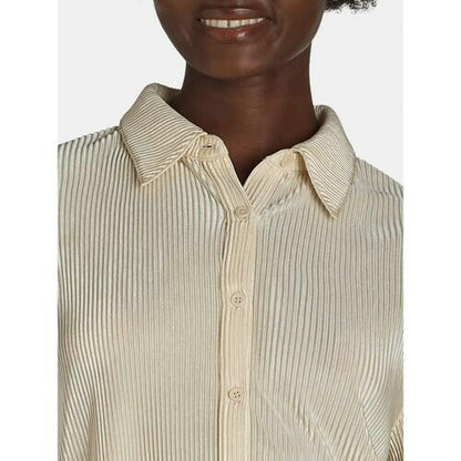 Nine.Eight Womens Plisse Pleat Shirt and Pants Set 2-Piece