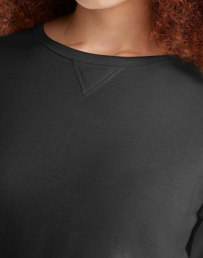 Hanes EcoSmart Womens Fleece Sweatshirt V-Notch