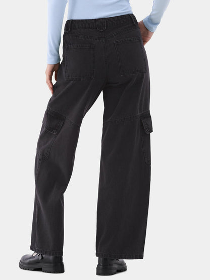 No Boundaries Wide Leg Cargo Pants Womens