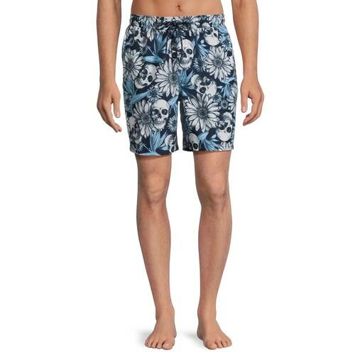 No Boundaries Mens Elastic Waist Swim Shorts with UPF 50+
