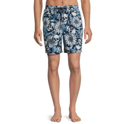 No Boundaries Mens Elastic Waist Swim Shorts with UPF 50+