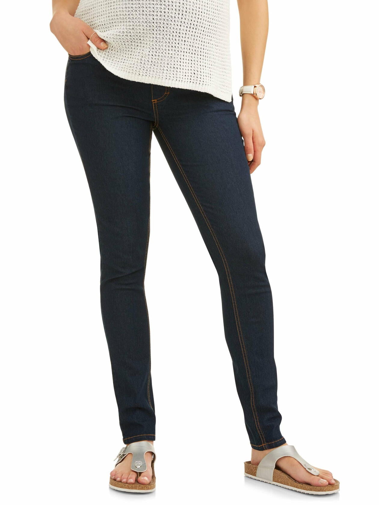 Oh! Mamma Maternity Womens Skinny Jeans with Demi or Full Panel