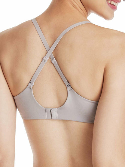 Hanes ComfortFlex Fit Wirefree Seamless T-Shirt Bra Warm Steel Size 2XL