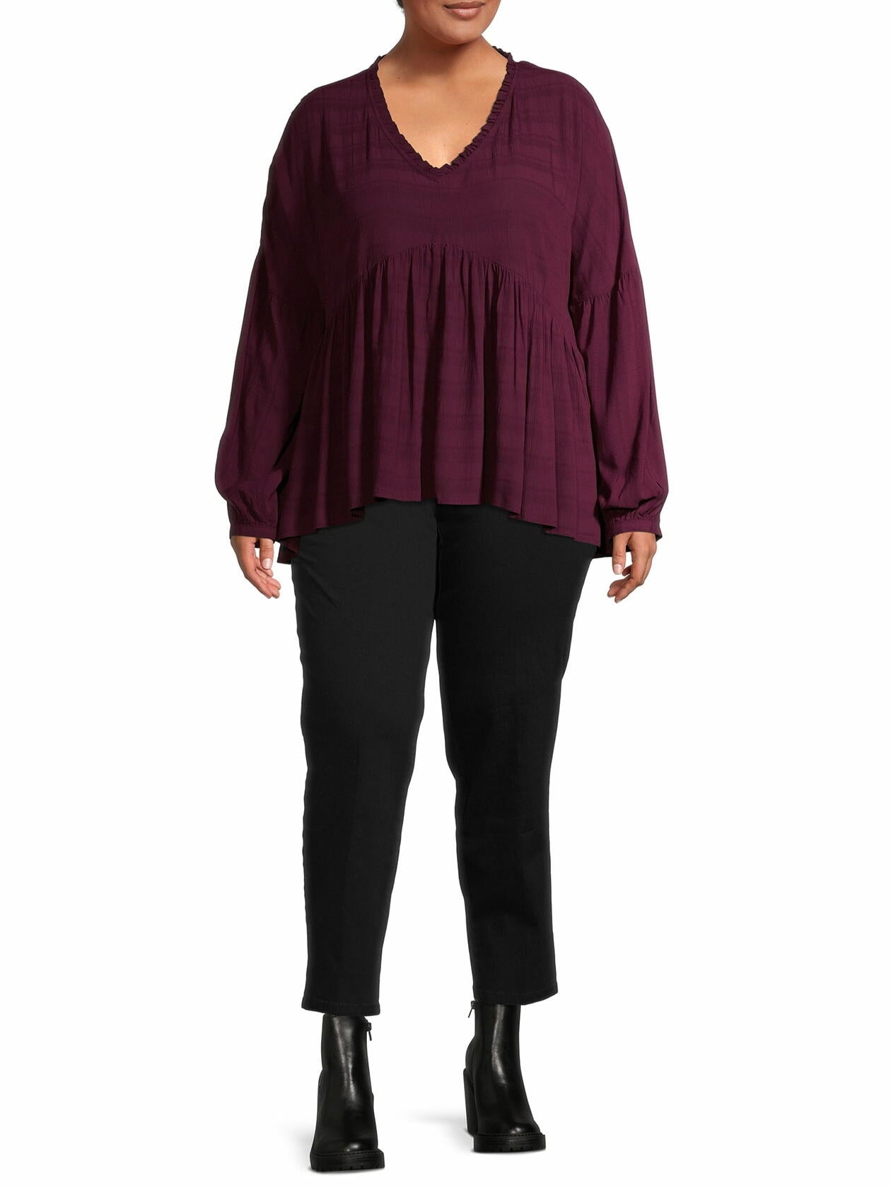 JMS Just My Size by Hanes Womens Plus&Petites Pull On 2-Pocket Pants Black Sz 4X
