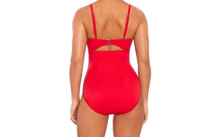 Time and Tru Womens and Womens Plus O Ring One Piece Swimsuit