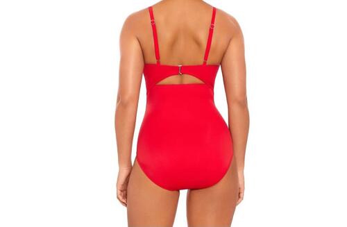 Time and Tru Womens and Womens Plus O Ring One Piece Swimsuit