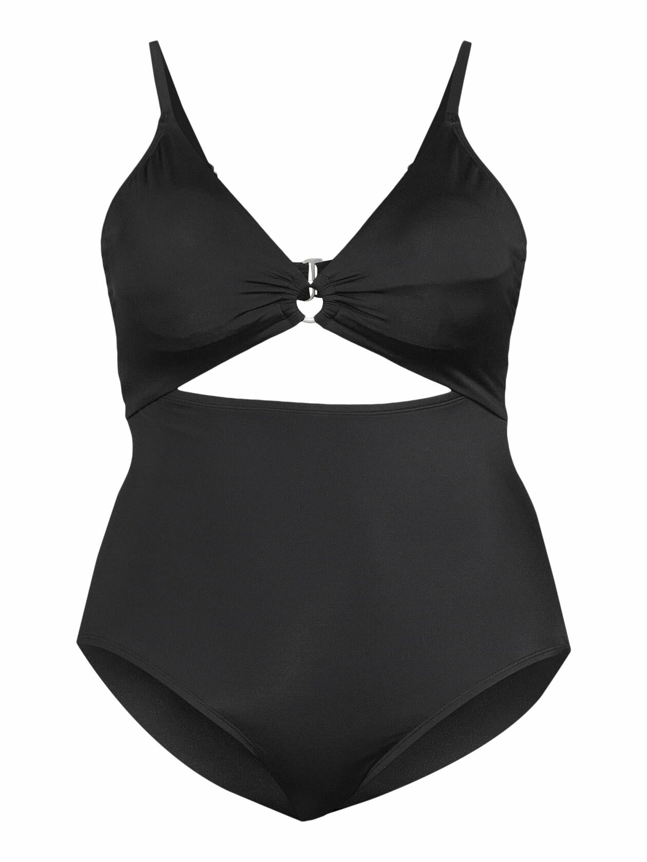 Time and Tru Womens and Womens Plus O Ring One Piece Swimsuit